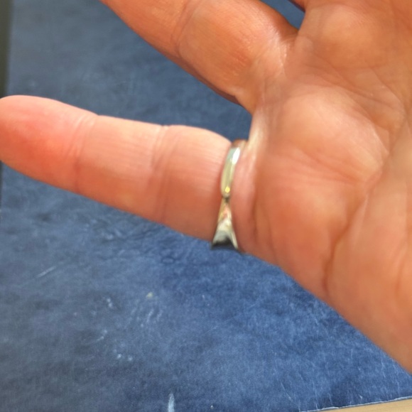 New concave band silver adjustable ring - Picture 4 of 4